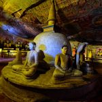 dambulla cave temple stupa