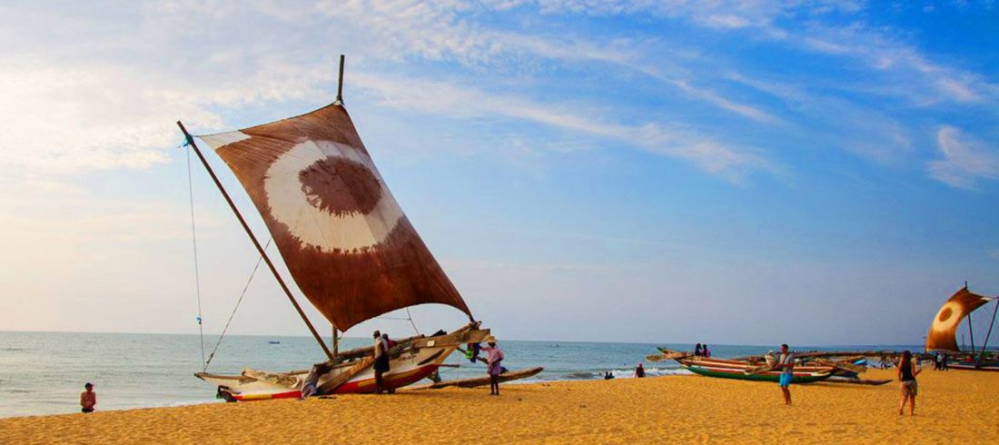 Catamaran fishing boat in Negombo